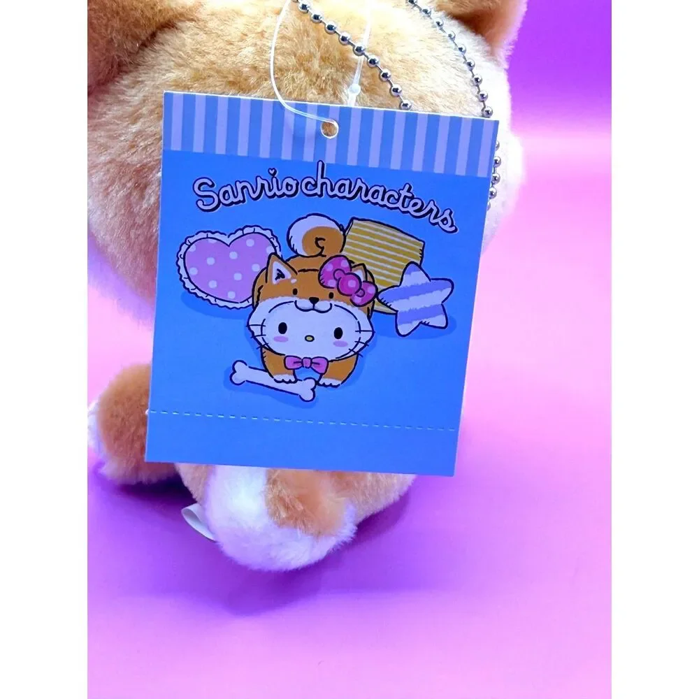 Hello Kitty Shiba Inu Mascot Keychain Plush
